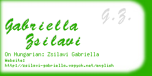 gabriella zsilavi business card